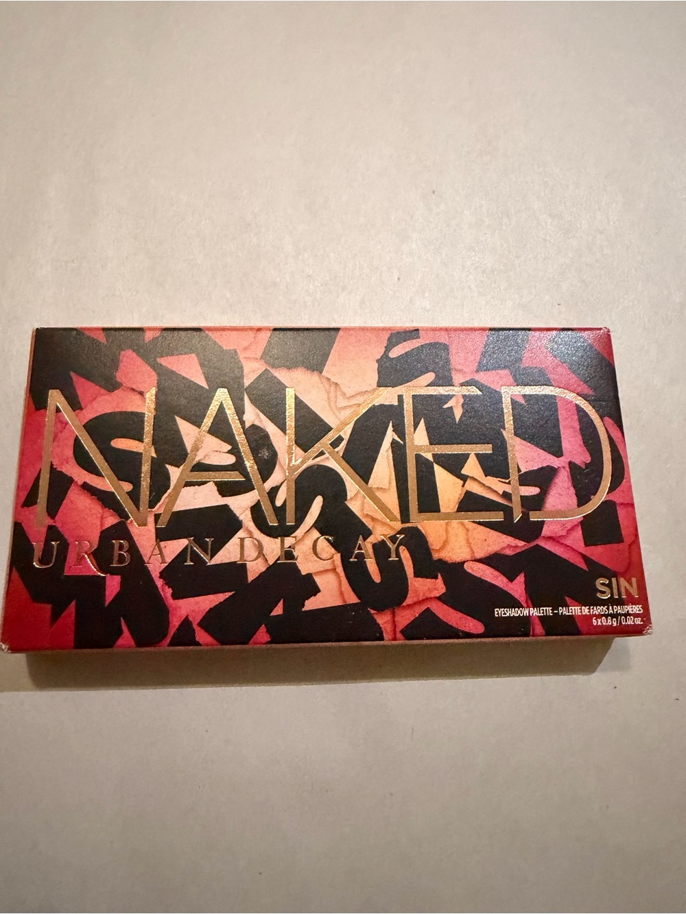 Urban Decay Naked Sin Eyeshadow Palette - Warm Pink & Peach Shades